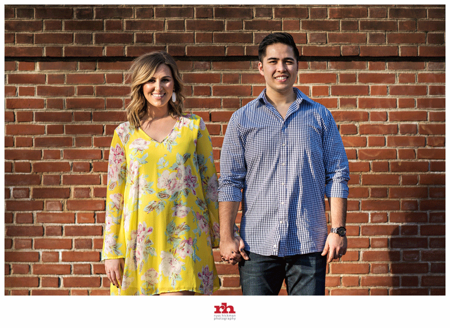 An adorable couple makes silly faces during Philadelphia Maternity Session.